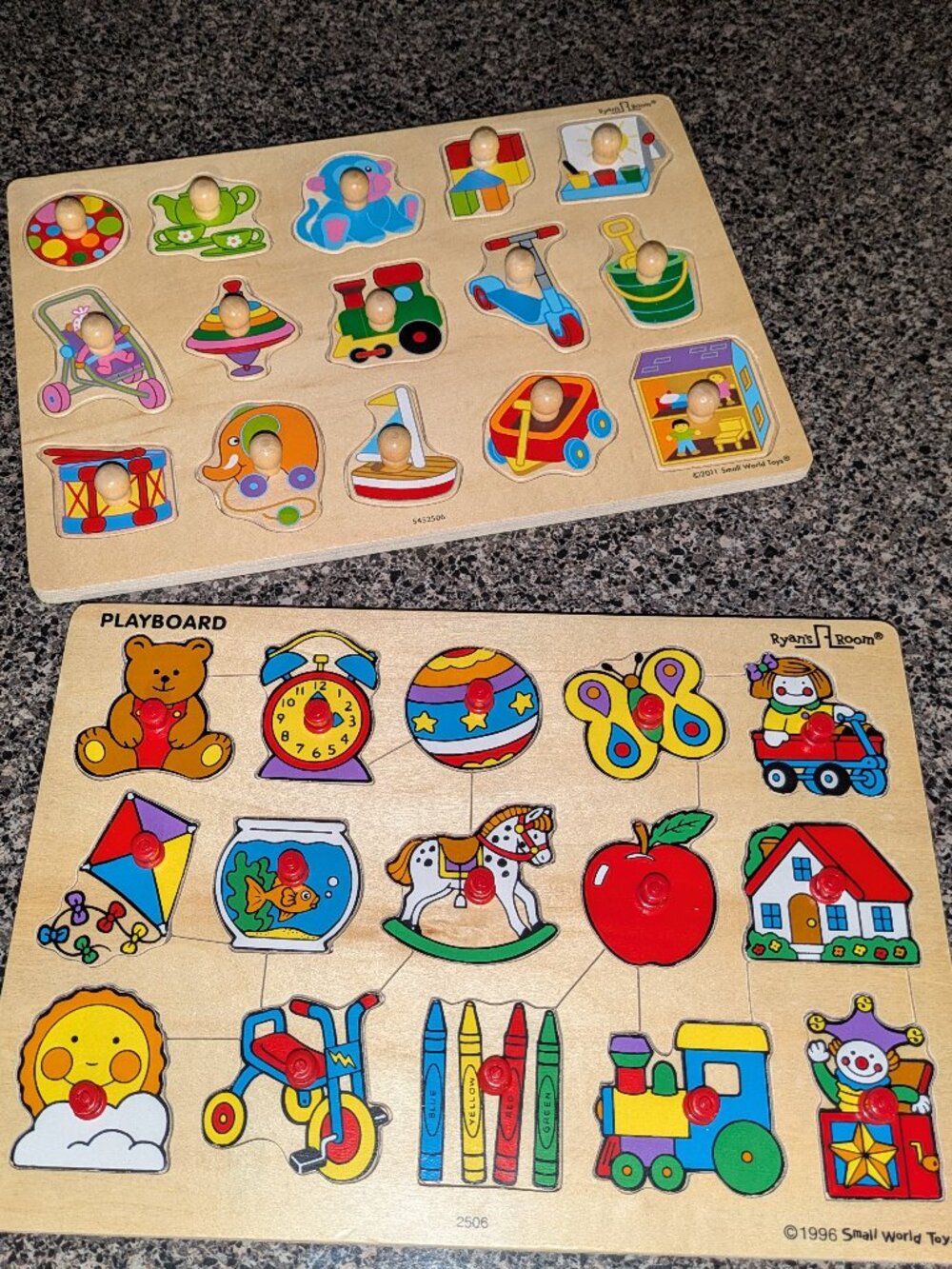 Two Wooden Peg Puzzles Small World Toys Ryan's Room Preschool